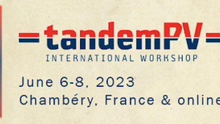 Welcome to the TandemPV Workshop 2023!