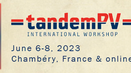 Bienvenue au TandemPV Workshop 2023 !